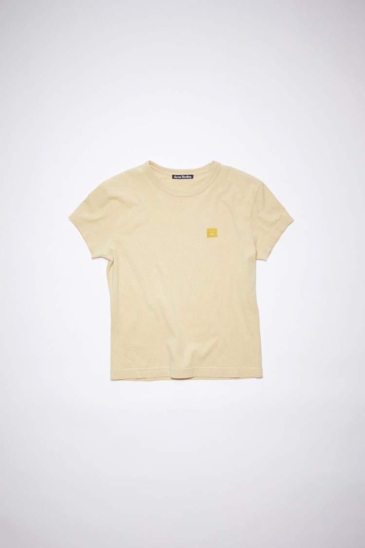 Yellow Acne Studios Crew Neck Men's T Shirts | OWMY-73510