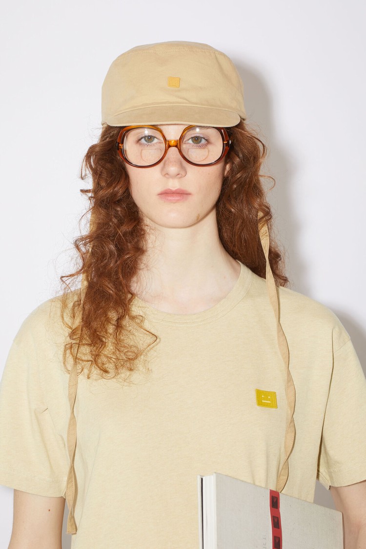 Yellow Acne Studios Crew Neck Women's T Shirts | VABO-53681