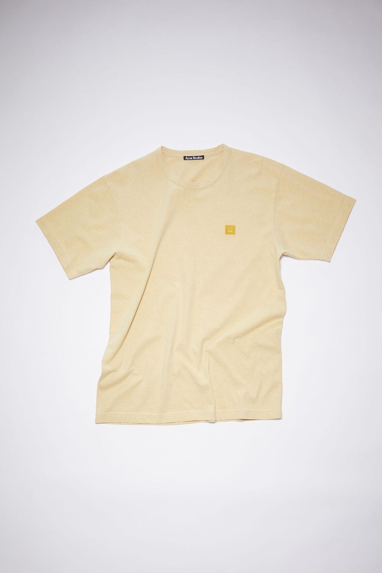 Yellow Acne Studios Crew Neck Women's T Shirts | VABO-53681